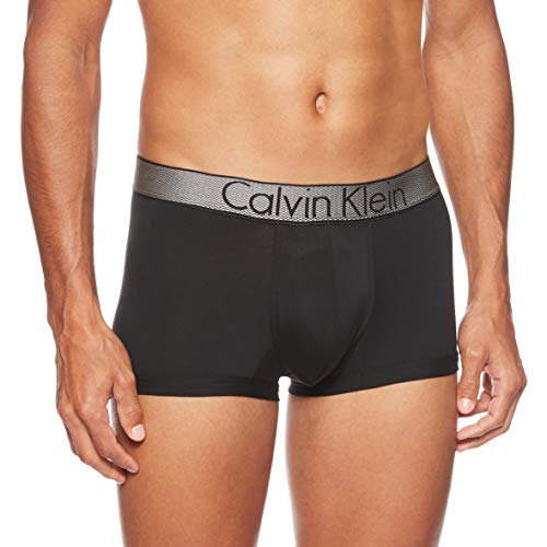 Calvin Klein Low Rise Trunk Boxer, Negro (Black), Medium para Hombre