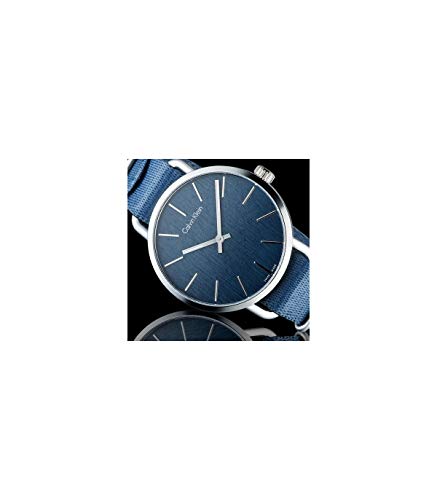 Calvin Klein Reloj Analogico para Hombre de Cuarzo con Correa en Tela K7B211WL