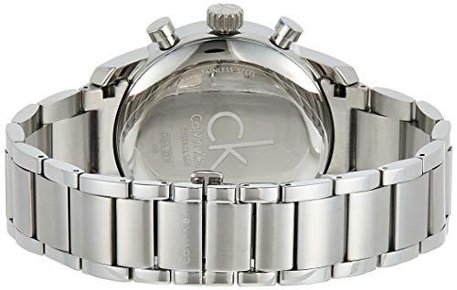 Calvin Klein Reloj de Cuarzo para Hombre con Correa de Acero Inoxidable Chapado – K2G2714N
