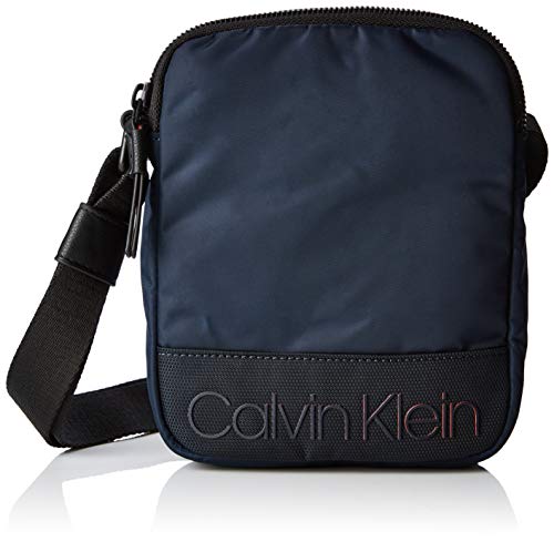 Calvin Klein - Shadow Mini Reporter, Shoppers y bolsos de hombro Hombre, Negro (Navy), 4x20x16 cm (B x H T)