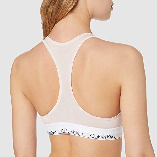 Calvin Klein Sujetador Estilo Bralette, Rosa (Nymphs Thigh 2nt), K (Talla del Fabricante: Small) para Mujer
