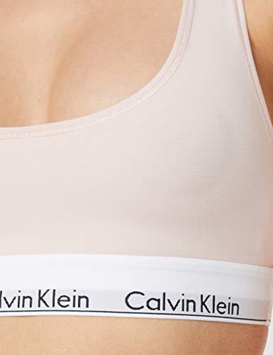 Calvin Klein Sujetador Estilo Bralette, Rosa (Nymphs Thigh 2nt), K (Talla del Fabricante: Small) para Mujer
