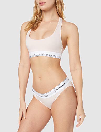 Calvin Klein Sujetador Estilo Bralette, Rosa (Nymphs Thigh 2nt), K (Talla del Fabricante: Small) para Mujer