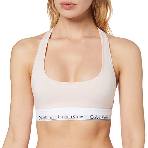 Calvin Klein Sujetador Estilo Bralette, Rosa (Nymphs Thigh 2nt), K (Talla del Fabricante: Small) para Mujer