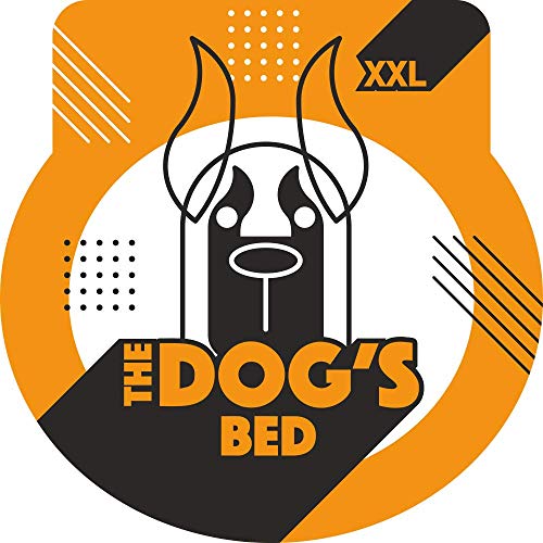 Cama ortopédica para perro The Dog's Bed XXL gris con ribete negro, cama de espuma viscoelástica premium impermeable para perro