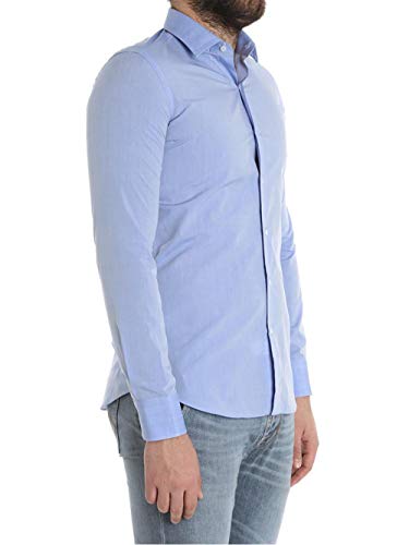 Camicia in Cotone Uomo UNGARO cod.BTCLO10L0 Light Blue SIZE:46