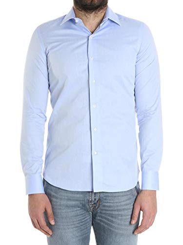 Camicia in Cotone Uomo UNGARO cod.BTCLO10L0 Light Blue SIZE:46