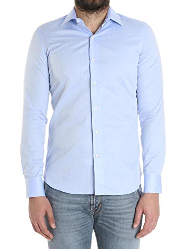 Camicia in Cotone Uomo UNGARO cod.BTCLO10L0 Light Blue SIZE:46
