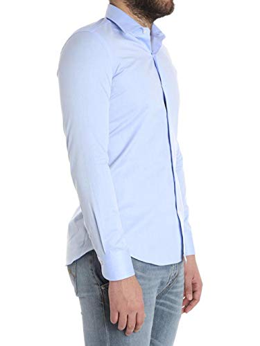 Camicia in Cotone Uomo UNGARO cod.BTCLO10L0 Light Blue SIZE:46