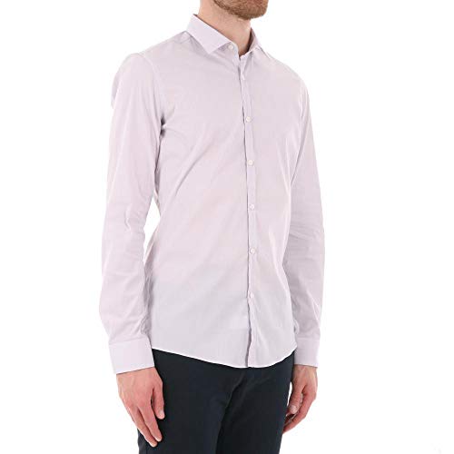 Camicia slim fit in cotoneÂ  Uomo UNGARO cod.B3MAGOOL0 LIGHT GREY SIZE:38