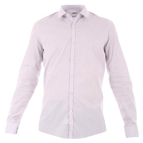 Camicia slim fit in cotoneÂ  Uomo UNGARO cod.B3MAGOOL0 LIGHT GREY SIZE:38