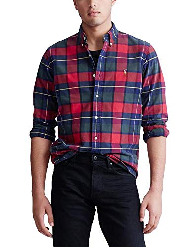 Camisa Ralph Lauren SL BD Sport Cuadros Rojo/Multi Hombre M Rojo
