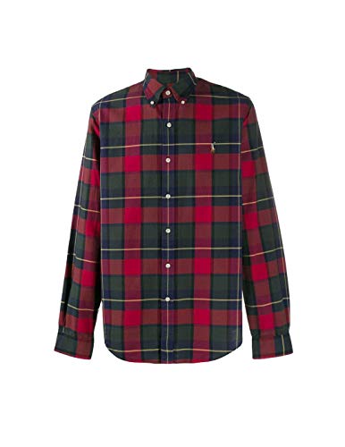 Camisa Ralph Lauren SL BD Sport Cuadros Rojo/Multi Hombre M Rojo