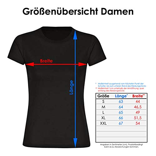 Camiseta con texto en alemán "Nur wo Andorra la Vella Drauf Steht ist auch Andorra la Vella drin para mujer, talla S - 2XL Negro M
