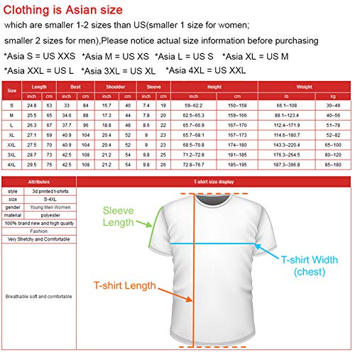 Camiseta de Manga Corta para Hombre con Estampado de león Pintado colour7 XXXL,Camisetas de Manga Corta para Hombre Camiseta de Verano con Cuello Redondo y Estampado Impresas 3D