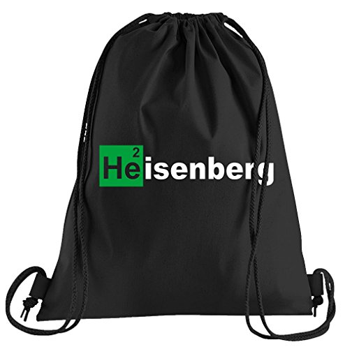 Camiseta de People Heisenberg Helium Bolsa de Deporte – Serigrafiado Bolsa – Una Bonita Funda Bolsa De Deporte con Bordados, Color Negro, tamaño Talla única