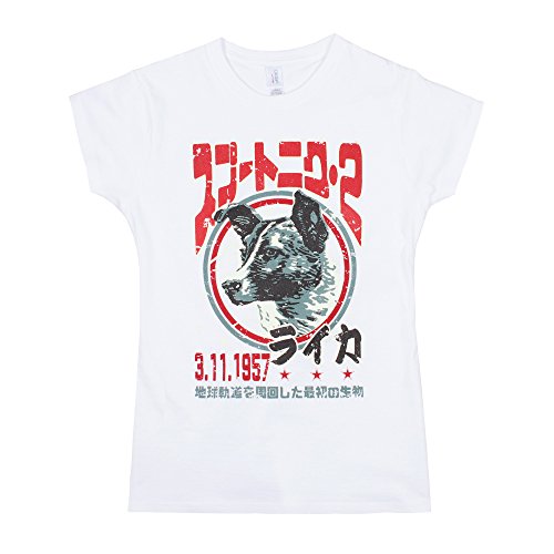 Camiseta japonesa Laika The Space Dog – Camiseta japonesa soviética para mujer