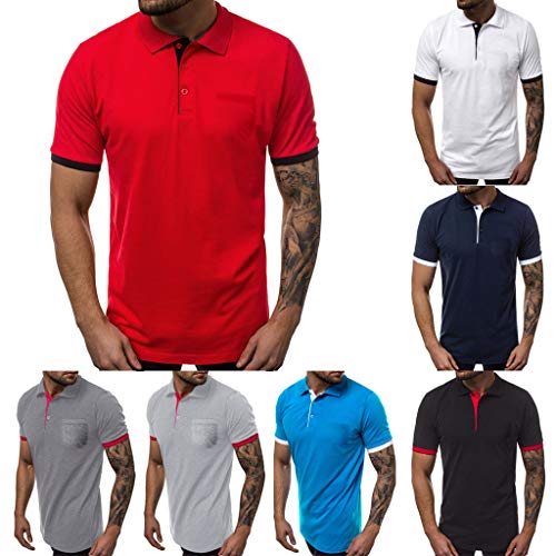 Camiseta Manga Corta Hombre, Pack de 5