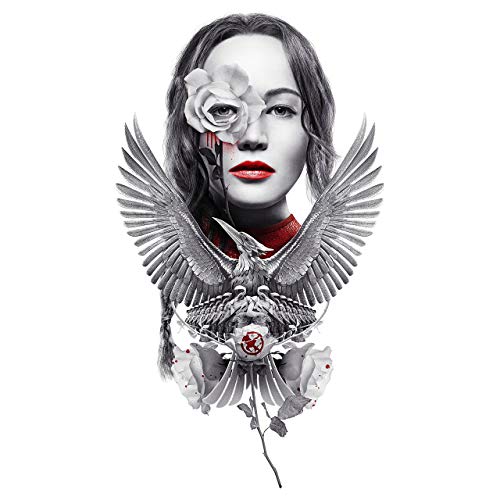 Camiseta Mujer Cine Hunger Games Sinsajo - Mockingjay (Blanco, S)
