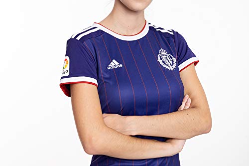 Camiseta oficial 2ª equipación del Real Valladolid C.F. Temporada 2019/20, Mujer, Talla 2XS