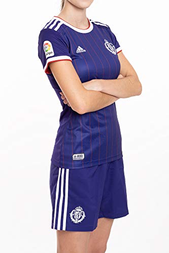 Camiseta oficial 2ª equipación del Real Valladolid C.F. Temporada 2019/20, Mujer, Talla 2XS