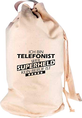 Camiseta stown – Petate Ich bin Telefonista, porque Super Held No Profesión es, naturaleza