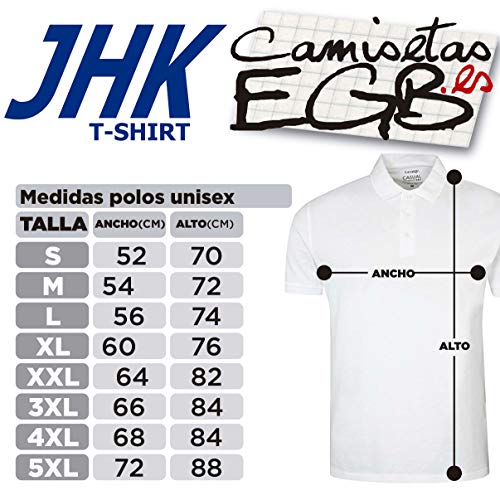 Camisetas EGB Polo Varón Dandy ochenteras 80´s Retro (XL, Negro)