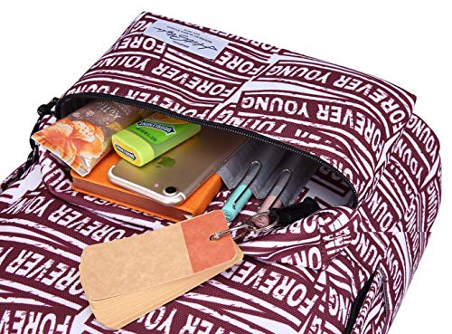 CANDER Mochila de Viaje y Libros Escolares clásica, Forever Young