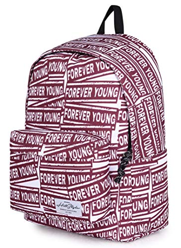 CANDER Mochila de Viaje y Libros Escolares clásica, Forever Young