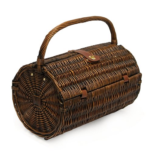 Cantley - 4 personas mimbre cesta de Picnic adaipt con forro rayado manta y bolsa y accesorios Regalos para Navidad -, San Valentín, regalos, cumpleanos, hombres, él, papá, ella, mamá, gracias, aniversario, compromiso, 18th, 21, 30th, 40th, 50th, 60th, 70