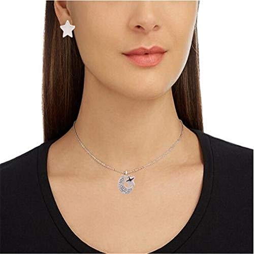 CAOLATOR 3pcs Conjuntos Collar Pendientes Pulsera Costumbre Popular Rosas/Estrellas Pendientes para Mujer Accesorios de Joyería Colgante + Pendientes + Pulsera(Estrellas)