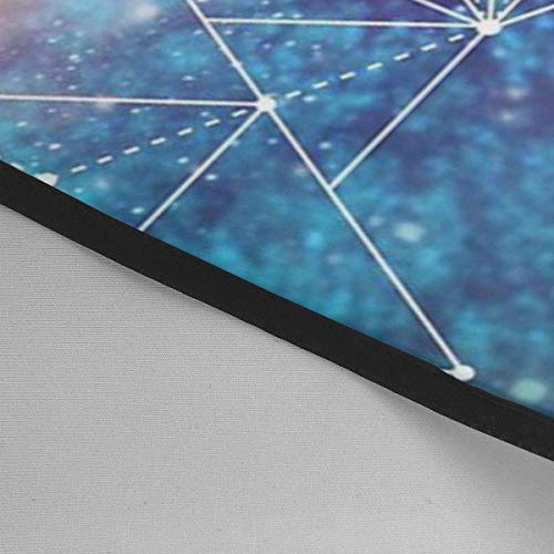 Capa de corte de pelo Geometría sagrada Space Triplet Vestido de corte de pelo Corte de salón profesional Peluquería Peluquería Delantal de peluquero Ligero 55 X 66 in