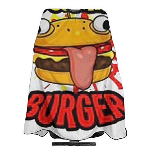 Capa de nailon profesional para corte de pelo de Dur Burger con cierre a presión de 55 x 66 pulgadas personalizado.