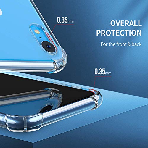 Carcasa Crystal Clear para iPhone X / iPhone XS , Cubierta de TPU Suave con Esquinas Protectoras de absorción de Impactos y Fundas Protectoras y Delgadas para iPhone X / iPhone XS(Transparente)