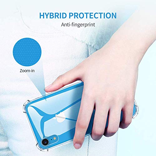 Carcasa Crystal Clear para iPhone X / iPhone XS , Cubierta de TPU Suave con Esquinas Protectoras de absorción de Impactos y Fundas Protectoras y Delgadas para iPhone X / iPhone XS(Transparente)