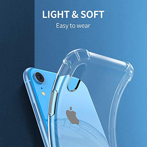 Carcasa Crystal Clear para iPhone X / iPhone XS , Cubierta de TPU Suave con Esquinas Protectoras de absorción de Impactos y Fundas Protectoras y Delgadas para iPhone X / iPhone XS(Transparente)
