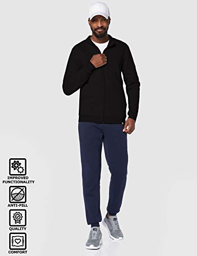 CARE OF by PUMA Chaqueta deportiva de manga larga con forro y cremallera para hombre, Negro (Black), M, Label: M