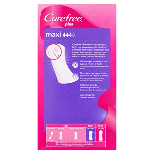 Carefree - Protege Slip Plus Maxi, 32+4 unidades