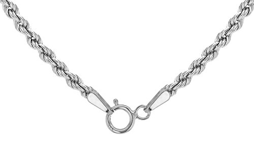 Carissima Gold Collar de mujer con oro blano de 9 K (375), 61 cm