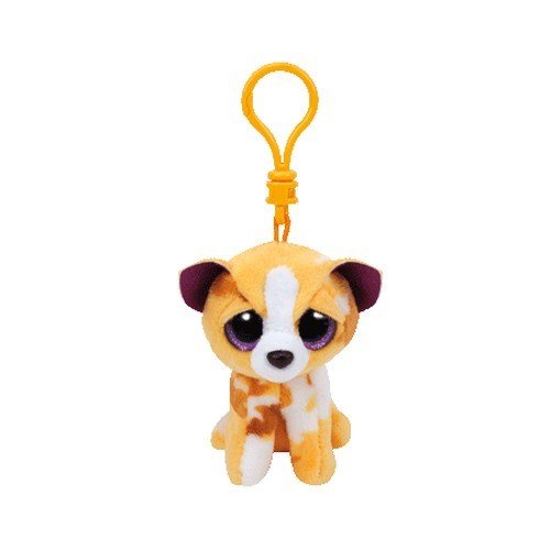 Carletto Ty 35007 - Pablo Clip, Chihuahua con Brillo los Ojos Glubschis, Beanie Boos, 8,5 cm, de Color marrón , Color/Modelo Surtido