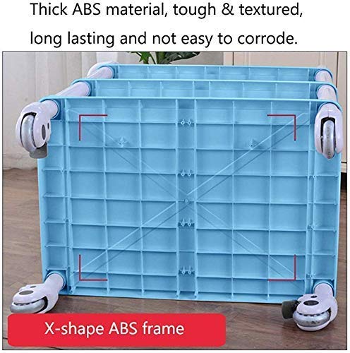 Carro multifunción portátil de mano Camiones Carro Portátil Heavy Duty utilidad médica verde de la compra en la rueda de nivel 3 Abs belleza Spa balanceo Compras coche con suciedad Cubo cajones 100-15