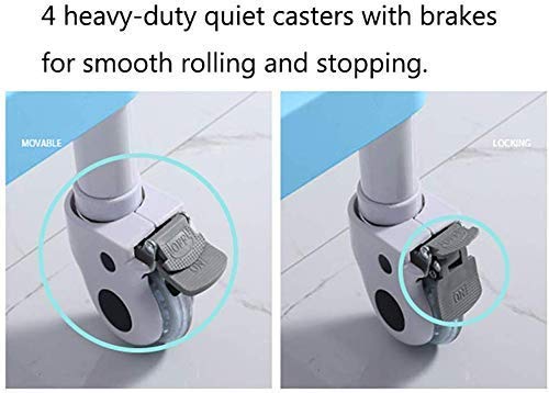 Carro multifunción portátil de mano Camiones Carro Portátil Heavy Duty utilidad médica verde de la compra en la rueda de nivel 3 Abs belleza Spa balanceo Compras coche con suciedad Cubo cajones 100-15