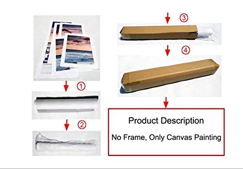 Cartel nórdico Golden Boat Canvas Art Coastal Print Wall Painting Decoración del hogar Imágenes para la sala de estar Decoración del hogar- 50x70cmx3 sin marco