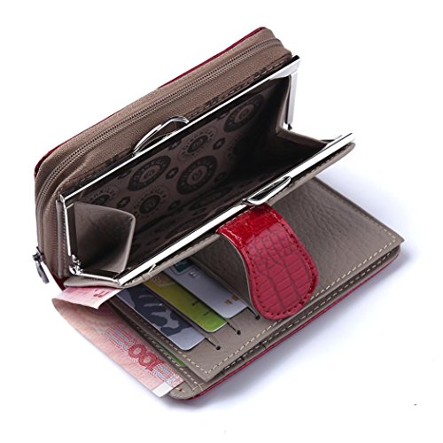 Cartera Mujer Piel de Pequeña Monedero de Elegante y Moda para Niña por ESAILQ H