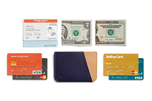 Cartera Slim de Piel Bellroy Micro Sleeve (Máx. 6 Tarjetas y Billetes) - Navy