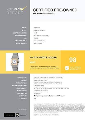 Cartier Santos Galbee Automatic-self-Wind 1567 - Reloj de pulsera para mujer