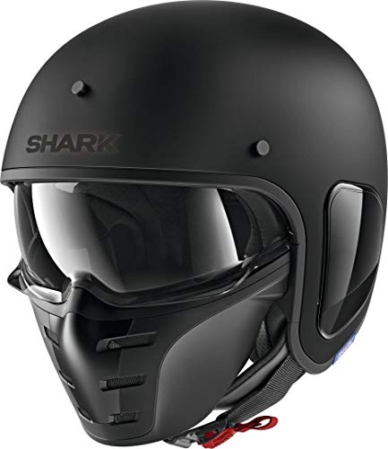 Casco de Moto Shark S-Drak Blanco Mate KMA, Negro, XS