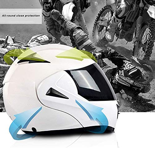 Casco Modular de Motos,Casco de Moto con Bluetooth Integrado ECE Homologado para Patinete Electrico Motocicleta Bicicleta Scooter con Gafas de Doble Protección Mujer y Hombre