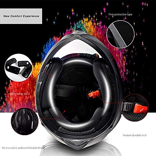 Casco Modular de Motos,Casco de Moto con Bluetooth Integrado ECE Homologado para Patinete Electrico Motocicleta Bicicleta Scooter con Gafas de Doble Protección Mujer y Hombre