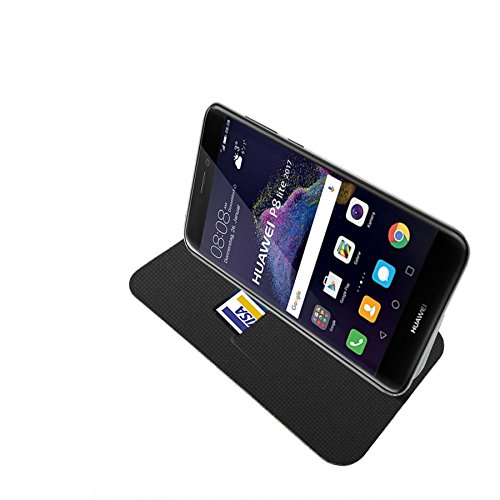 Case Industry Rouge du courage Collection Exception Funda de Cuero para Huawei P8 Lite 2017 Flip Case Cover (Estuche) - FUNDA SOPORTE/PU Cuero - Accesorios Smart Magnet